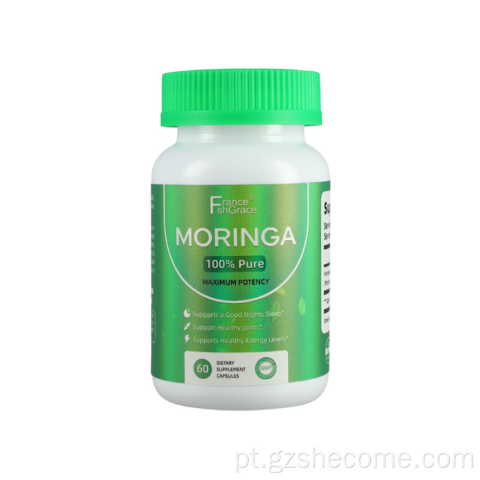 Novo suplemento de chegada Moringa suporta a pele imune